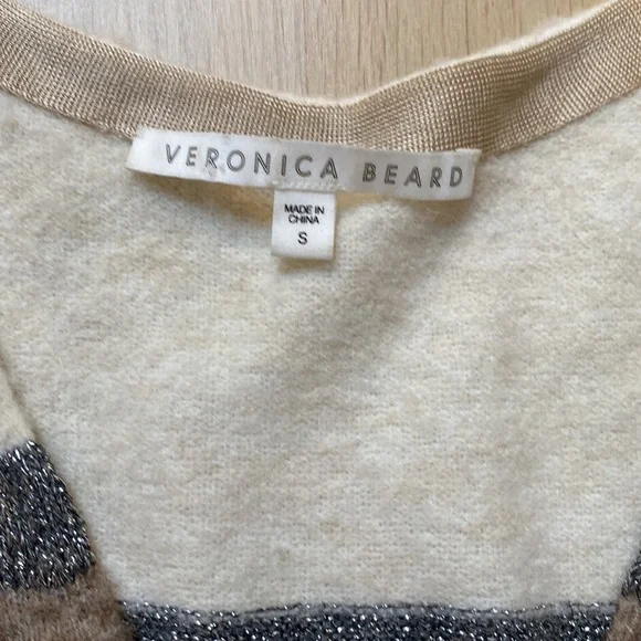 Veronica Beard Miley Colorblock Metallic Pullover Sweater - Picture 5 of 11
